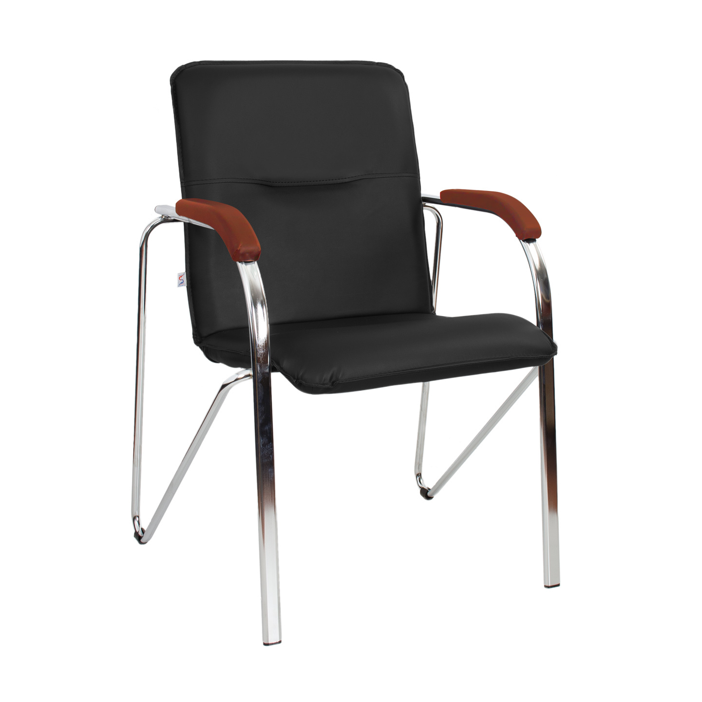 Кресло для посетителя SAMBA CHROME 1.007 V14 дер/подл