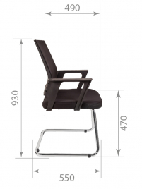 Кресло для посетителя РК 15 V хром