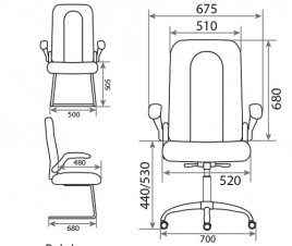 Кресло для руководителя Ralph PRN