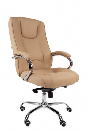 Кресло для руководителя РК 100 хром натуральная кожа