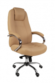 Кресло для руководителя РК 110 хром натуральная кожа
