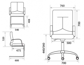 Кресло для руководителя Tigris Alu1