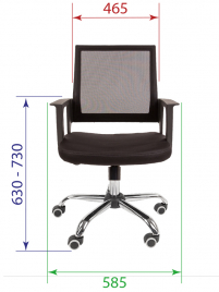 Кресло для сотрудника РК 15 хром