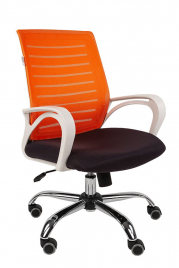 Кресло для сотрудника РК 16 белый ПЛ ХРОМ