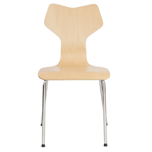 Кресло для посетителя Roxy wood chrome 1.007*