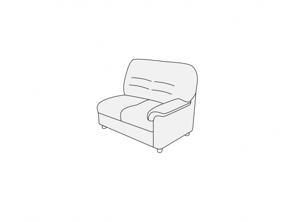 Модуль двухместный правый