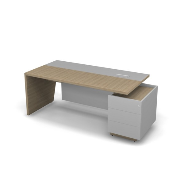 Стол рабочий с тумбой, правый