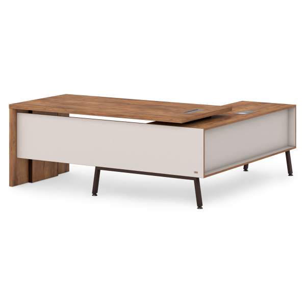 Стол руководителя с опорной тумбой