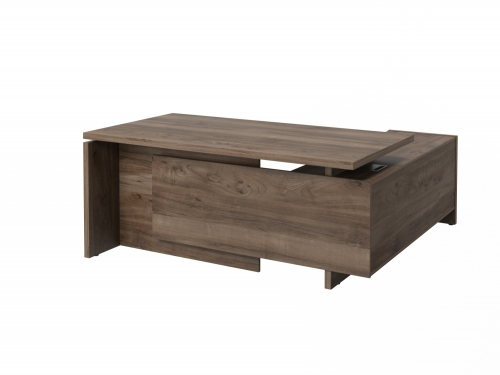 Стол руководителя с опорной тумбой левый