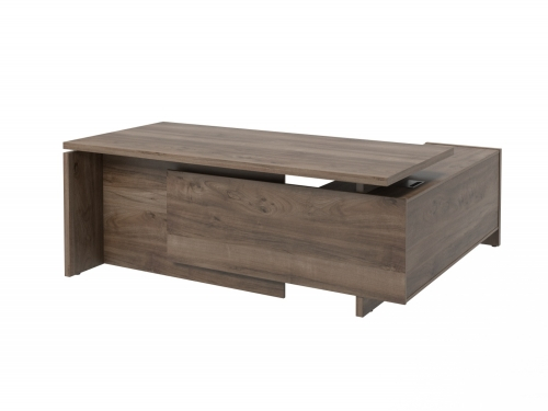 Стол руководителя с опорной тумбой левый