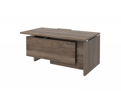 Стол руководителя с опорной тумбой правый