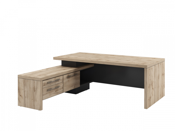 Стол руководителя с опороной тумбой